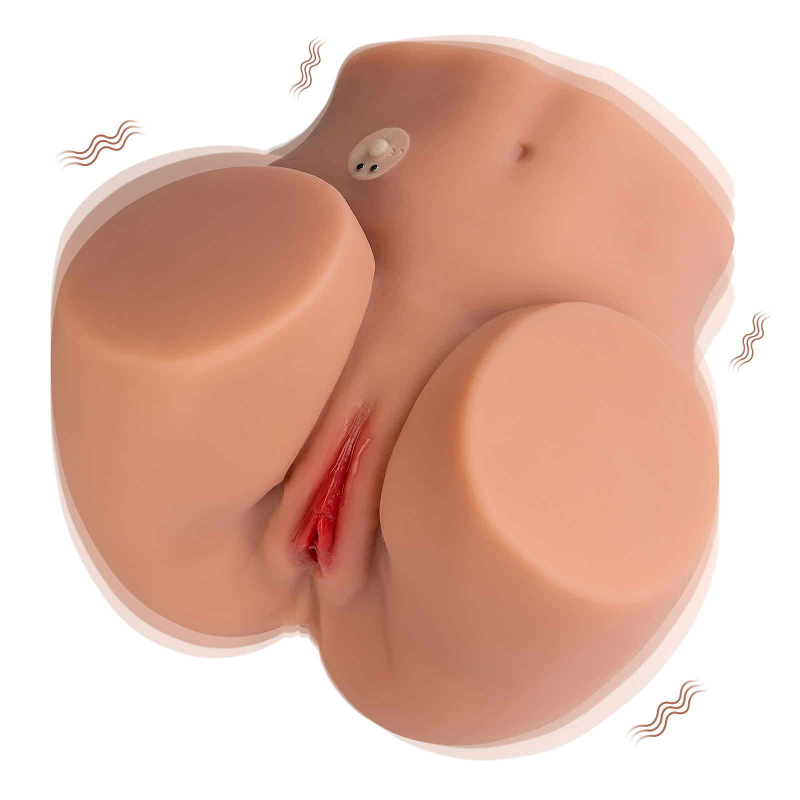 Olga - Olga Vibrating Butt - Coffee Color-SQ-MA50094V-X9940K - Image 3